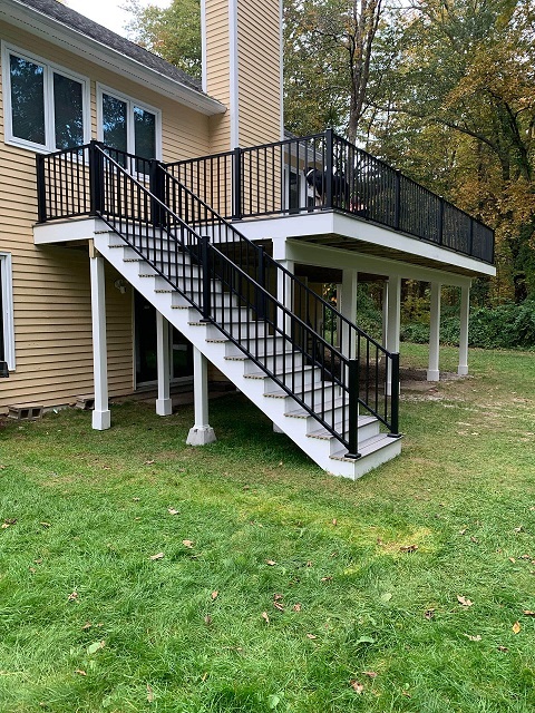 Back Porch Addition in Braintree MA-Sustainable Decks scaled