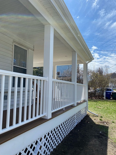 Deck Porch Installation in Hingham-Sustainable Decks scaled