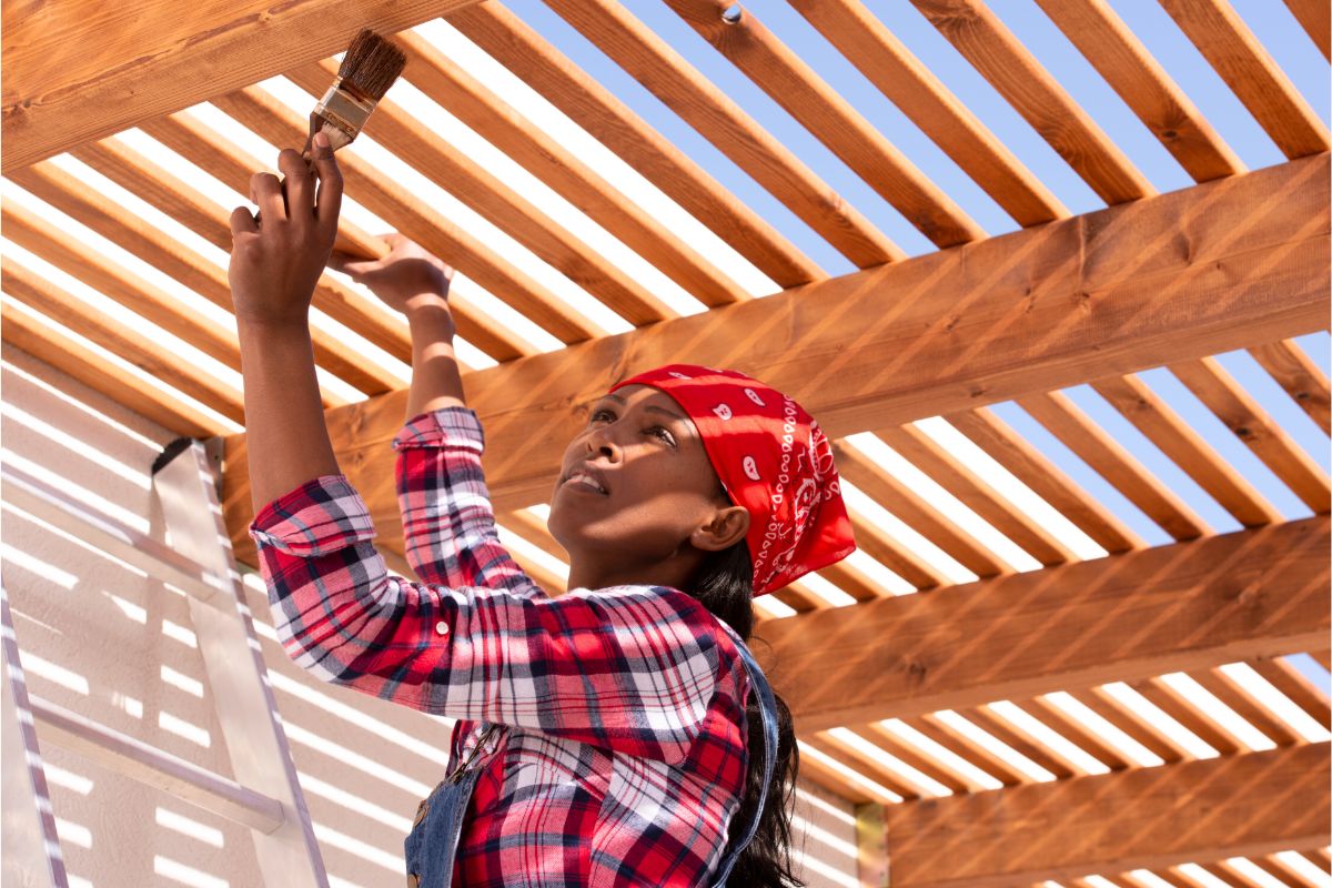 maintenance wooden pergola