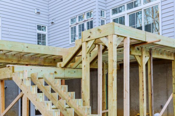 second story deck construction in Salem, MA 