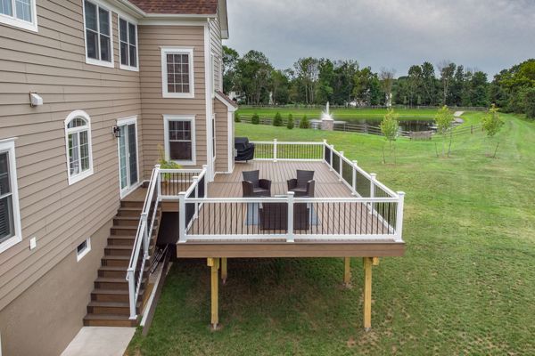 second story deck design installation in Salem, MA